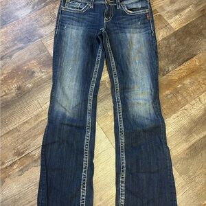 Silver Aiko Dark Blue Boot Cut Jeans Size 29